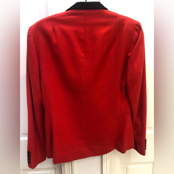 Casual Dressy  Evan-Picone Jacket Wool, Evening wear Work Blazer  velvet collar - Picture 5 of 12